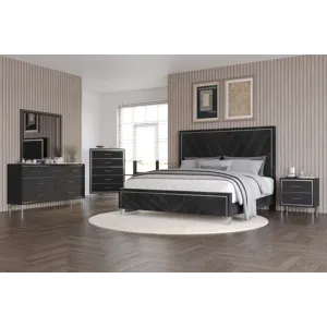 Ava 5pcs Bed/Dresser/Mirror/Chest/Nightstand - Queen