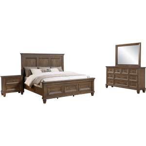 Mariana 4pcs Bed/Dresser/Mirror/Nightstand - King