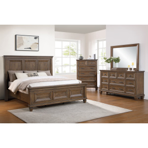 Mariana 4pcs Bed/Dresser/Mirror Chest - California King