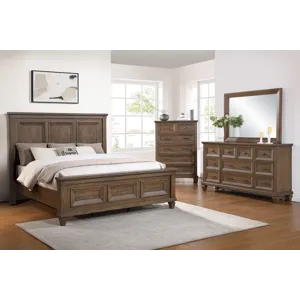 Mariana 4pcs Bed/Dresser/Mirror Chest - California King