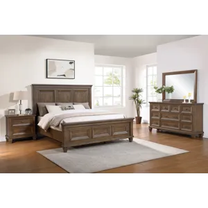 Mariana 4pcs Bed/Dresser/Mirror Nightstand - California King