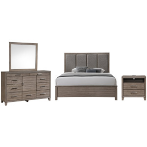 Harrisburg 4pcs Bed/Dresser/Mirror/Nightstand - King