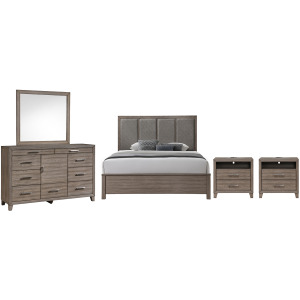 Harrisburg – 5pcs Bed/Dresser/Mirror/2 Nightstands - King
