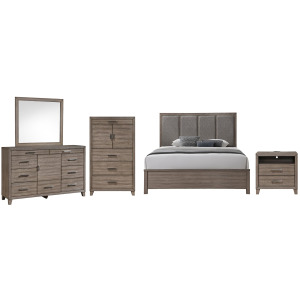 Harrisburg 5pcs Bed/Dresser/Mirror/Chest/Nightstand - California King