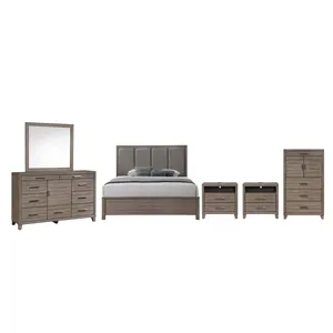 Harrisburg 6pcs Bed/Dresser/Mirror/Chest/2 Nightstands - California King