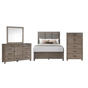 Harrisburg 4pcs Bed/Dresser/Mirror Chest - Queen