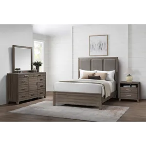 Harrisburg 4pcs Bed/Dresser/Mirror Nightstand - Queen