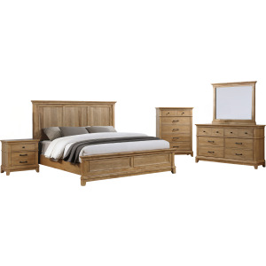 Sunstone 5pcs Bed/Dresser/Mirror/Chest/Nightstand - California King