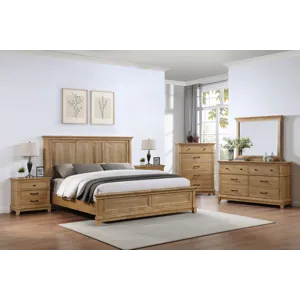Sunstone 6pcs Bed/Dresser/Mirror/Chest/2 Nightstands - California King