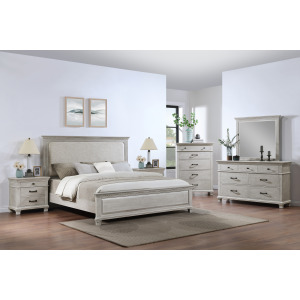 Silver Sands 6pcs Bed/Dresser/Mirror/Chest/2 Nightstands - King