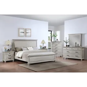 Silver Sands 6pcs Bed/Dresser/Mirror/Chest/2 Nightstands - King