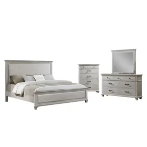 Silver Sands 6/0 Wk 4pcs B/Dresser/Mirror Chest