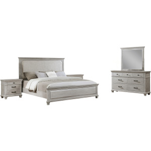 Silver Sands 5pcs Bed/Dresser/Mirror/2 Nightstands - Queen