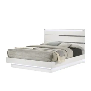 Paradox White Bed Only - King