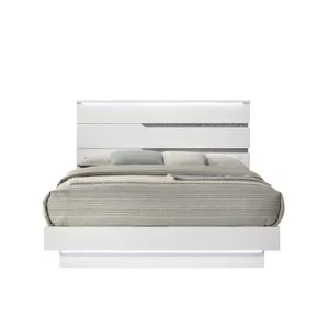 Paradox White Bed Only - King