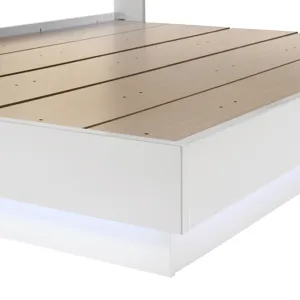 Paradox White Bed Only - King