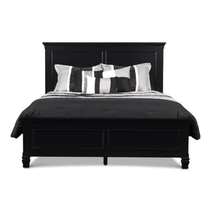 Tamarack Panel Bed-Black - King