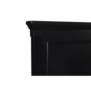 Tamarack Panel Bed-Black - Queen