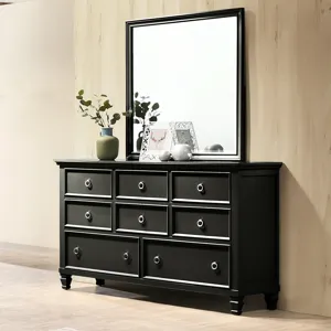 Tamarack Dresser/Mirror Combo Black