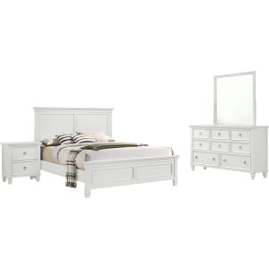 Tamarack 4pc-Bed, R, R, S-White - King