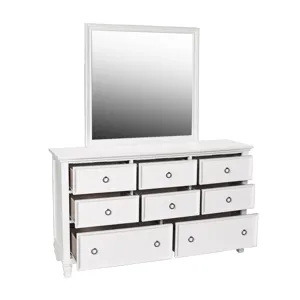 Tamarack Dresser/Mirror Combo White