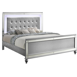 Valentino Bed Silver - King