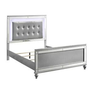 Valentino Bed Silver - Queen