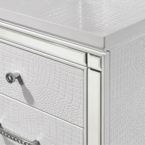 Valentino Vanity Table & Mirror White