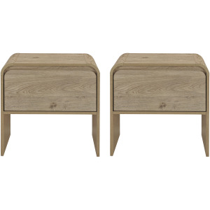 Mara 2pcs 2 End Tables Natural