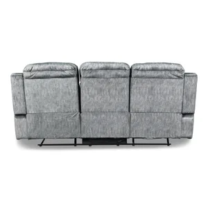 Tango Dual Recliner Sofa W/Power Footrest-Shadow