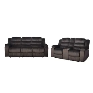 Willow 2pcs Sofa/Love Brown