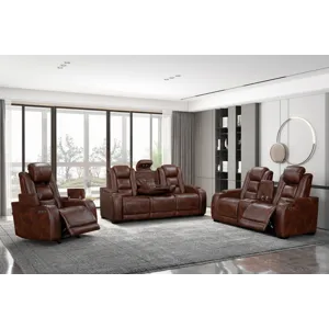 Chester 3 PCS P2 Power Sofa/Love/Recliner Brown