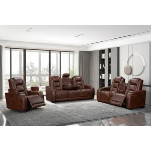 Chester 3 PCS P1 Power Sofa/Love/Recliner Brown