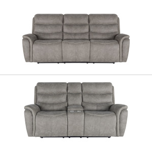 Kamari P2 2pcs Power Headrest & Footrest Sofa/Love