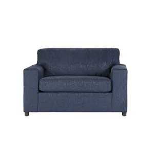 Kylo 2 PC Sofa And Cuddle Chair Set-Blue