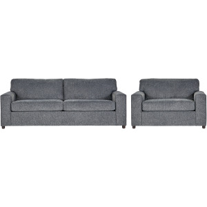 Kylo 2 PC Sofa And Cuddle Chair Set-Ash Gray