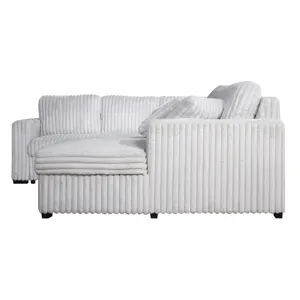 Bliss Sectional Sleeper-Mist Gray