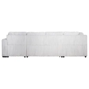 Bliss Sectional Sleeper-Mist Gray