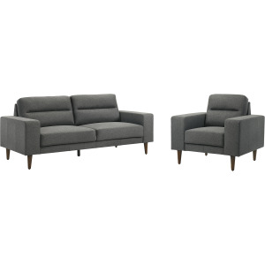Vale-2pcs Sofa & Chair-Gray