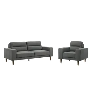 Vale-2pcs Sofa & Chair-Gray