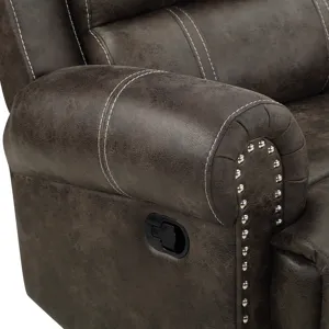 Terra LAF Console Loveseat W/2 Recliners-Walnut
