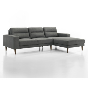 Vale 2 PCS Chaise Sectional Gray