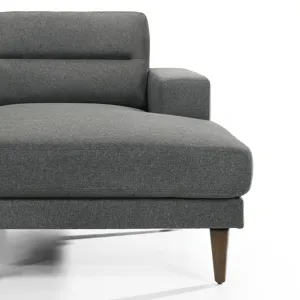 Vale 2 PCS Chaise Sectional Gray
