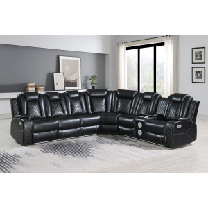 Orion II 3pc P2 Power Sectional Black