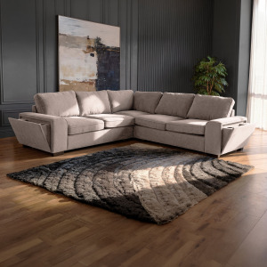 Dayne 3pcs Sleeper Sectional Gray