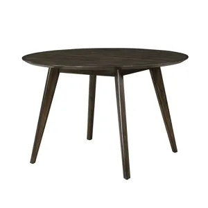 Rex 48\" Round Dining Table And 4 Open Back Chairs