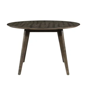 Rex 48\" Round Dining Table And 4 Open Back Chairs