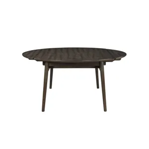 Rex-65\" Round Dining Table With Leaves And 6 Chairs