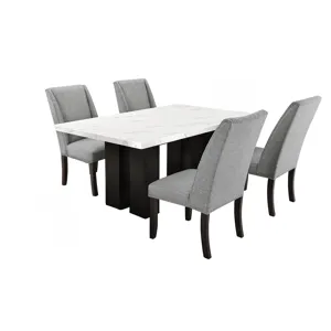 Faust Adjustable Table W 4 Dining Chair