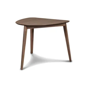 Oscar Corner Table And 2 Chairs-Walnut/Natural Cushions